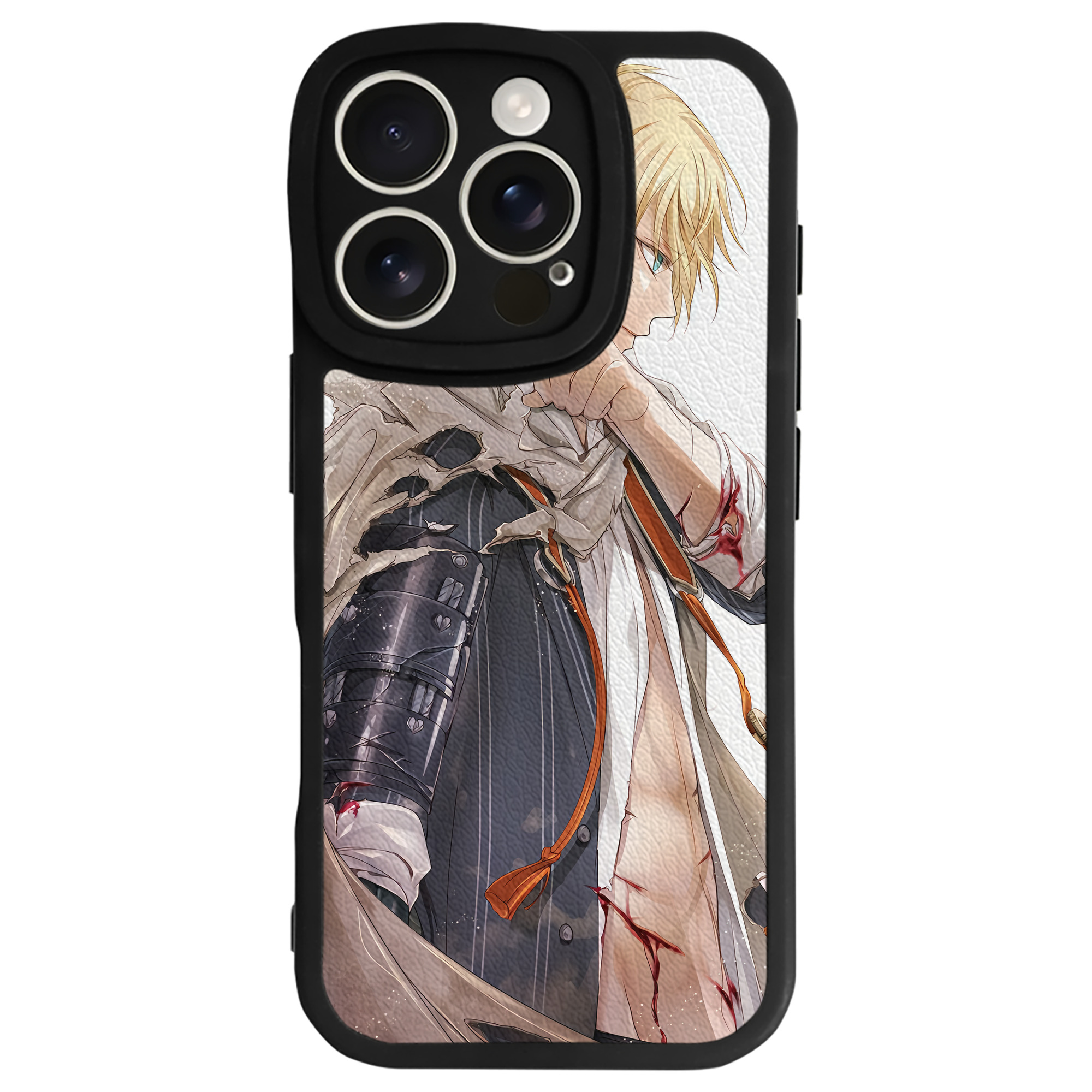 （画像用） 刀剣乱舞 Touken Ranbu 【iPhone 16シリーズ対応】シリコンスマホケース（レザー調） 材質：シリコン